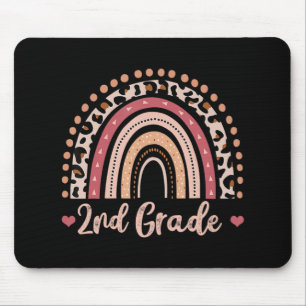 Tapis De Souris Professeur de 2e année s'amuser Rainbow Lover Reto