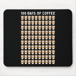 Tapis De Souris Professeur de café 100 tasses de café 100e jour éc