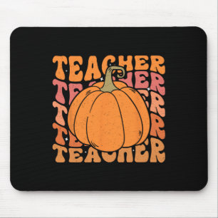 Tapis De Souris Professeur de citrouille Thanksgiving d'automne Re