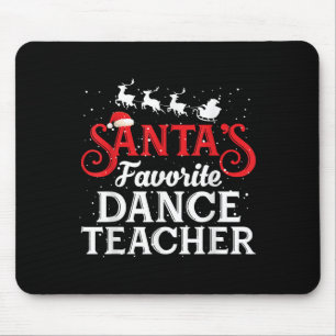 Tapis De Souris Professeur de danse préféré du Père Noël Funny Noë
