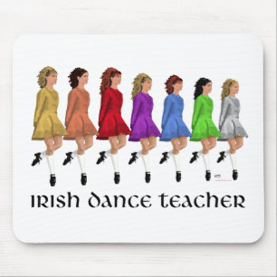 Tapis De Souris Professeur de danse step Irlandaise - Arc-en-ciel
