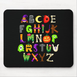 Tapis De Souris Professeur de maternelle d'apprentissage Abc drôle