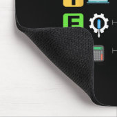 Tapis De Souris Professeur de mathématiques d'ingénierie de techno (Coin)