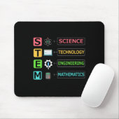 Tapis De Souris Professeur de mathématiques d'ingénierie de techno (Avec souris)