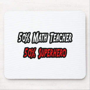 Tapis De Souris Professeur de mathématiques / Superhéros