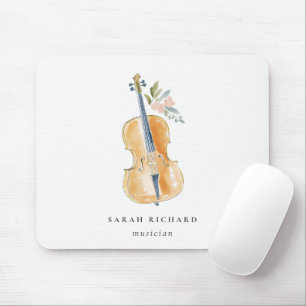 Tapis De Souris Professeur de Musique Musicien Élégant Aquarelle G