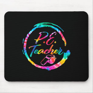 Tapis De Souris Professeur d'éducation physique Tie Dye Équipe de