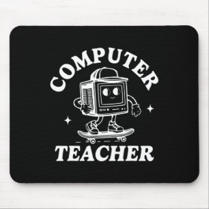 Tapis De Souris Professeur d'informatique Skateboard informatique