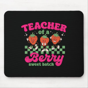 Tapis De Souris Professeur d'un design de fraise Tch fun sucré aux