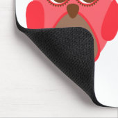 Tapis De Souris Professeur Mousepad - hibou rouge au tableau (Coin)