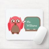 Tapis De Souris Professeur Mousepad - hibou rouge au tableau (Avec souris)