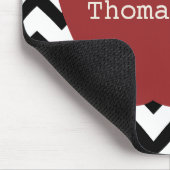 Tapis De Souris Professeur noir et blanc d'Apple rouge de Chevron (Coin)