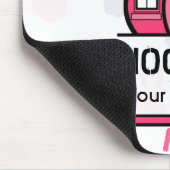 Tapis De Souris Professeur préscolaire rose et noir Mousepad de (Coin)