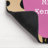 Tapis De Souris Professeur rose d'Apple d'empreinte de léopard (Coin)