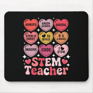 Tapis De Souris Professeur Stem Saint-Valentin Science Technologie