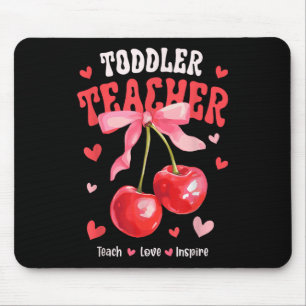 Tapis De Souris Professeur Toddle Enseigner Amour Inspirer Cherry