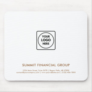Tapis de souris professionnel avec logo d'entrepri