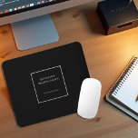 Tapis De Souris Professionnel de promotion moderne noir gris<br><div class="desc">Professionnel de promotion moderne noir gris souris Pad. Ajoutez votre propre nom et site Web pour personnaliser.</div>