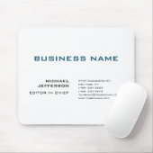 Tapis De Souris Professionnel Moderne Plain Simple (Avec souris)