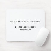 Tapis De Souris Professionnel Moderne Plain Simple (Avec souris)