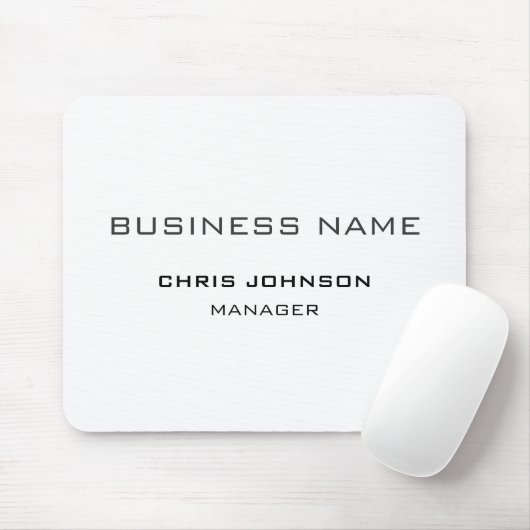 Tapis De Souris Professionnel Moderne Plain Simple (Avec souris)