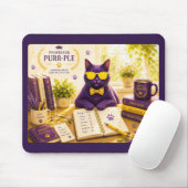 Tapis de souris Professor Purr-Ple™ (Avec souris)