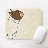 Tapis De Souris Profil de French Bulldog En tête (Avec souris)