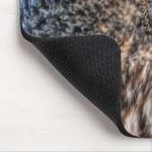 Tapis De Souris Profil de la Chouette grise Portrait de la faune (Coin)
