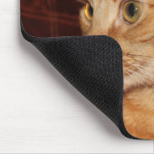 Tapis De Souris Profil de visage de chat Tabou orange (Coin)