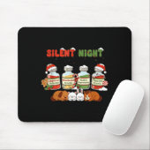 Tapis De Souris Profol Silent Night Funny Vet Tech Christmas  (Avec souris)