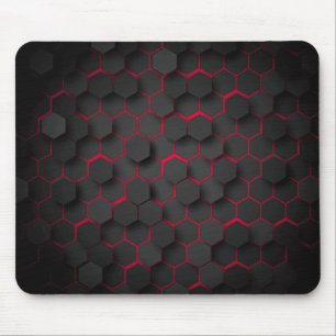 Tapis De Souris Profondeur géométrique Design Hexagon moderne