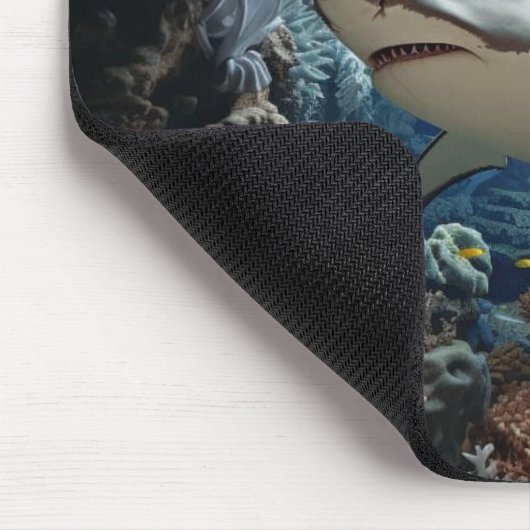 Tapis De Souris Profondeurs éthériques Requin 3D (Coin)