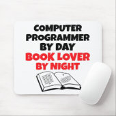 Tapis De Souris Programmateur d'ordinateur Lover de livre (Avec souris)