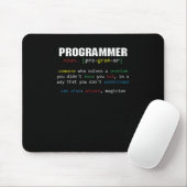 Tapis De Souris Programmer Définition Coder Programmation Coding G (Avec souris)