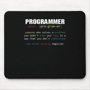 Tapis De Souris Programmer Définition Coder Programmation Coding G