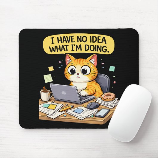 Tapis De Souris Programmeur chat (Avec souris)