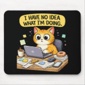 Tapis De Souris Programmeur chat (Devant)