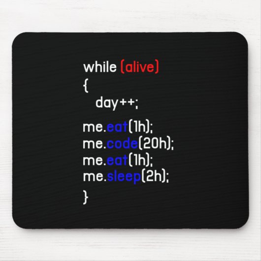 Tapis De Souris Programmeur de codage HTML Programmeur Programmati (Devant)