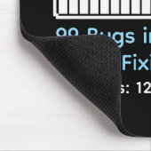 Tapis De Souris Programmeur drôle en train de coder (Coin)