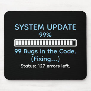 Tapis De Souris Programmeur drôle en train de coder