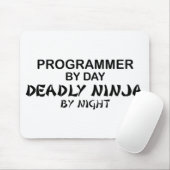 Tapis De Souris Programmeur Ninja mortel par nuit (Avec souris)