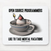 Tapis De Souris Programmeurs Open Source Comme Les Vacances Mental (Devant)
