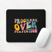 Tapis De Souris Progress Over Perfection Motivational Teacher Long (Avec souris)