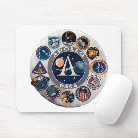 Tapis De Souris Projet Apollo : Le logo composé (Avec souris)