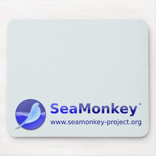 Tapis De Souris Projet de SeaMonkey - logo horizontal (Devant)