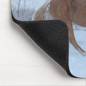 Tapis De Souris Promenade à cheval en hiver sur Hideout Ranch (Coin)