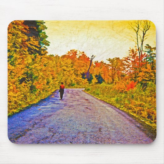 Tapis De Souris Promenade d'automne (Devant)