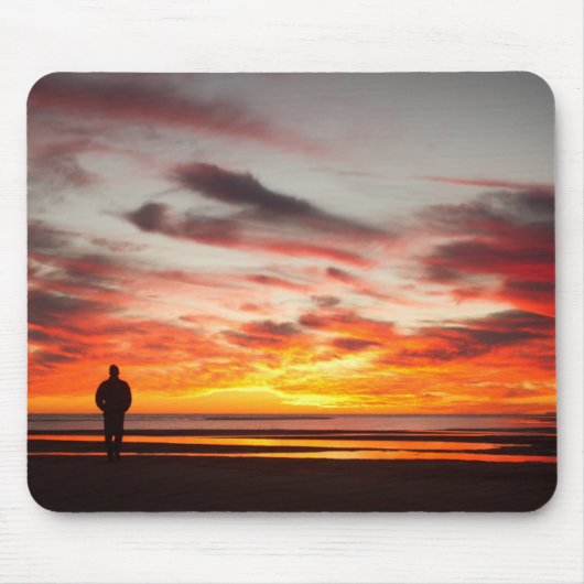 Tapis De Souris Promenade de coucher du soleil (Devant)