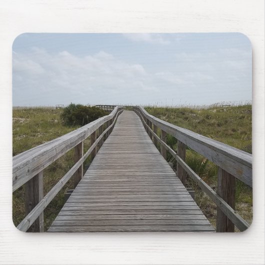 Tapis De Souris promenade de plage mousepad (Devant)