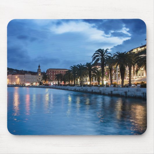 Tapis De Souris Promenade de Split en Croatie (Devant)